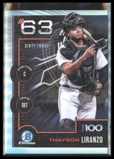 2025 Bowman Chrome  #BTP-63 Thayron Liranzo Scouts Top 100