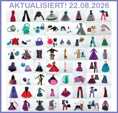 Monster High Zubehör Variante Kleidung Hand Frankie Draculaura Lagoona Ghoulia