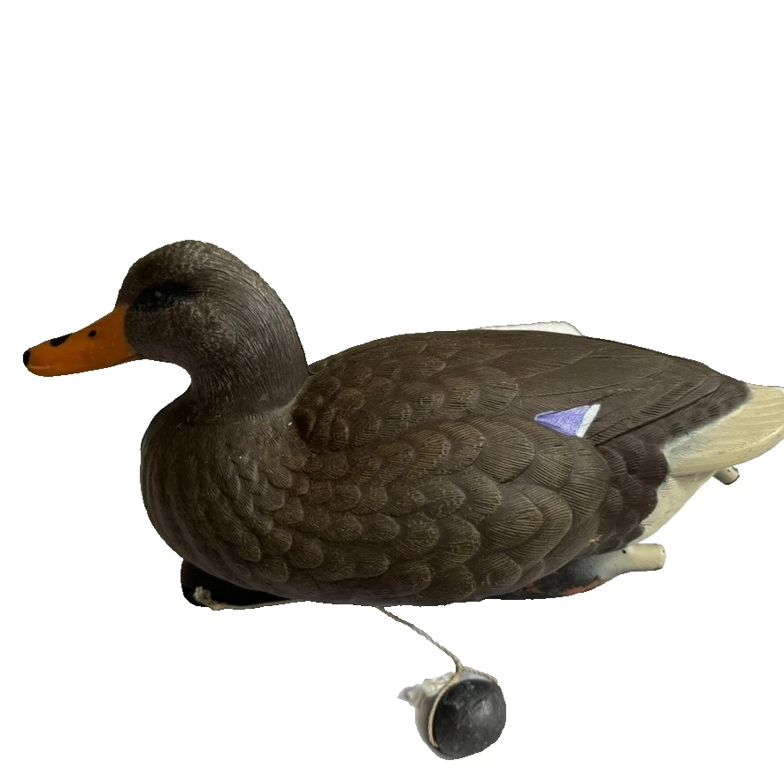 REDUCED! Flambeau Duck Decoy Flock - 5 Vintage Molded Plastic Hunting Mallards - Image 3 of 4