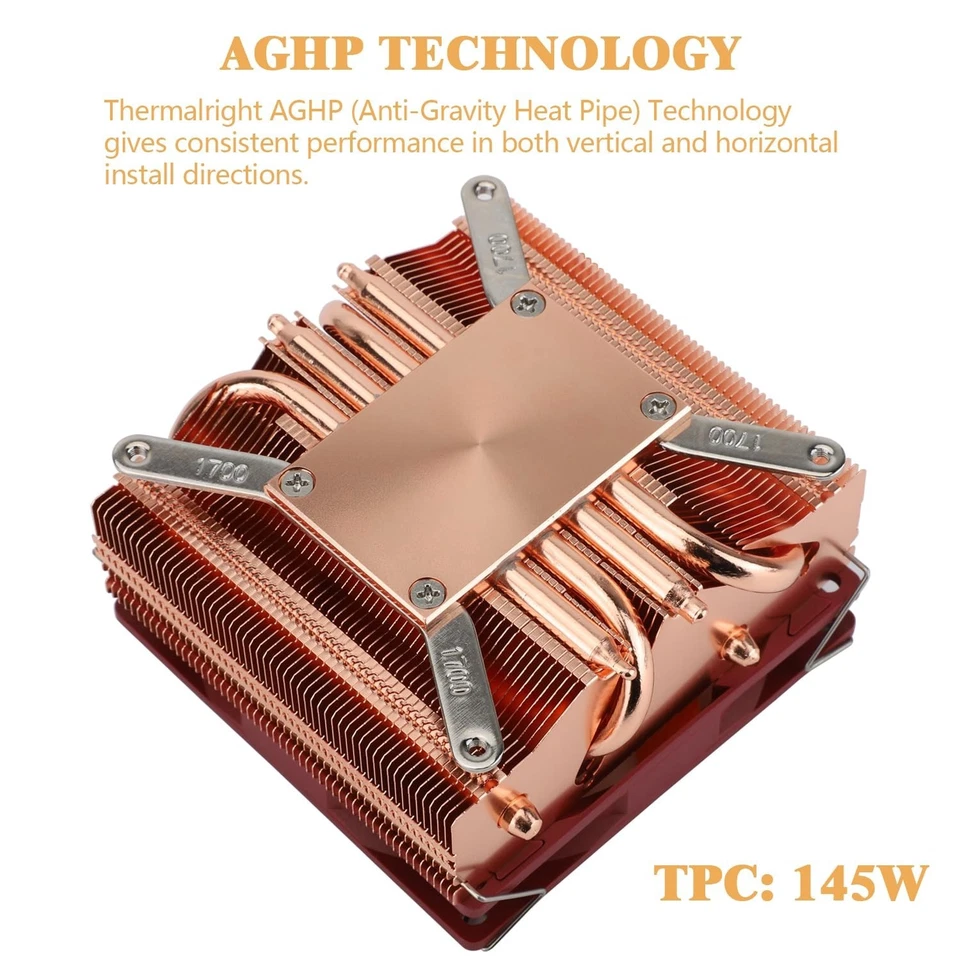 X53 Low-Profile CPU Cooler 53mm with 92mm PWM Fan for AMD/Intel Systems - Image 4 of 4