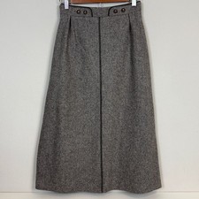 Austrian Ausseer Trachten Jole-Moden Grey Wool Traditional Midi Skirt 26
