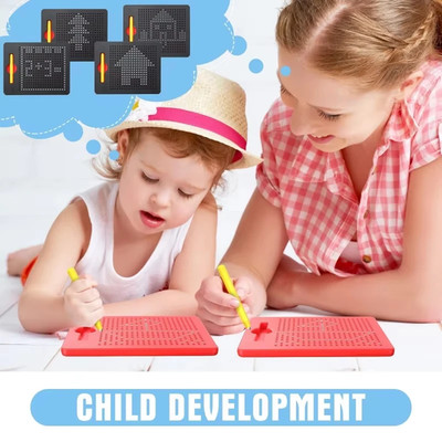 Magnetisches Zeichenbrett Spielzeug für Kinder Perlen Stift Pad Pädagogisches Geschenk Lernen UK