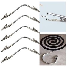 5PCS Clip in Metallo Doppia Testa Bobina e Supporto Etichette Morsetto Flessibile