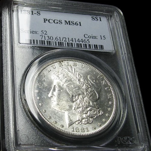 1881-S Morgan Dollar ---- MS-61 PCGS Graded  ---- #725C