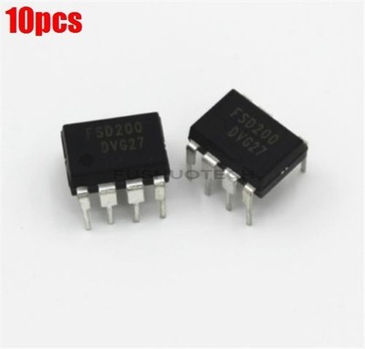 10Pcs FSD200   Green Mode Power Switch Dip New Ic el #zc