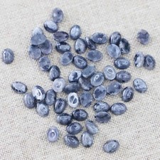50pcs Natural ShimmerStone Oval CAB CABOCHON 6X8mm for DIY Jewelry No Holes