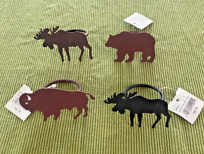 4 Piece Herd of Animal Napkin Rings