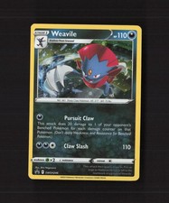 Weavile SWSH246 Sword & Shield Black Star Promo Holo SWIRL Pokemon Card LP+