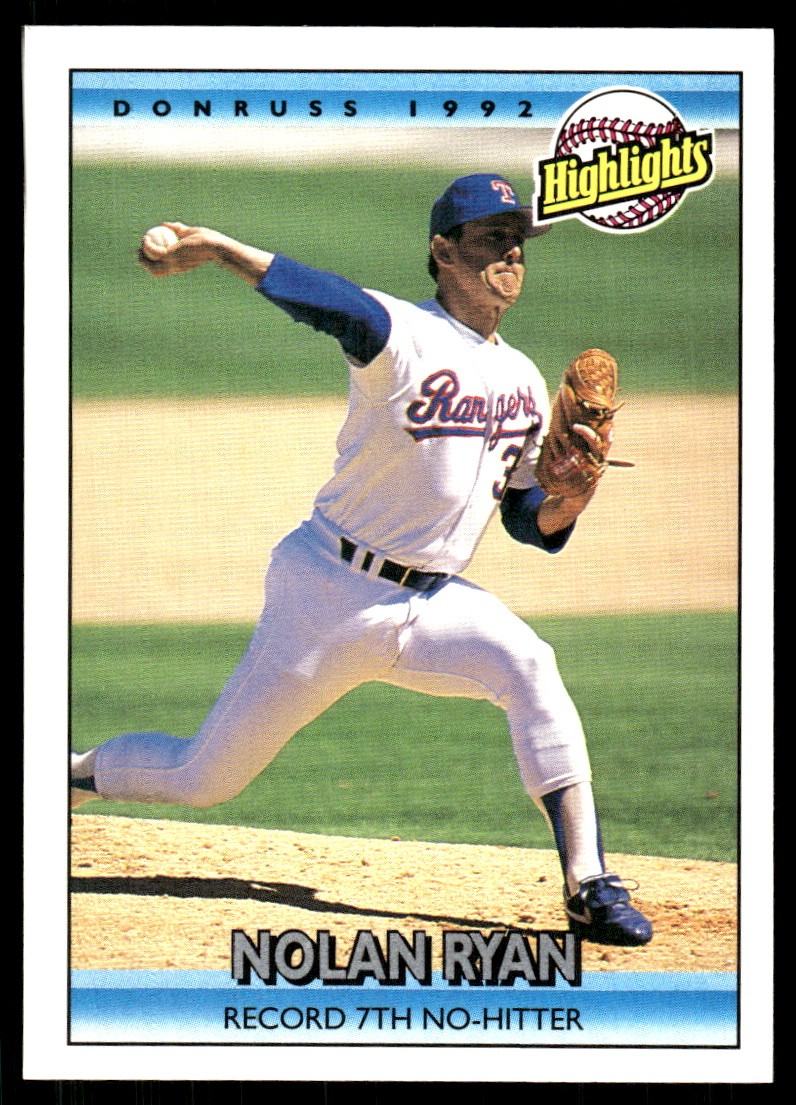 Nolan Ryan 1992 Donruss #154 Rangers FREE SHIPPING StackedPacks