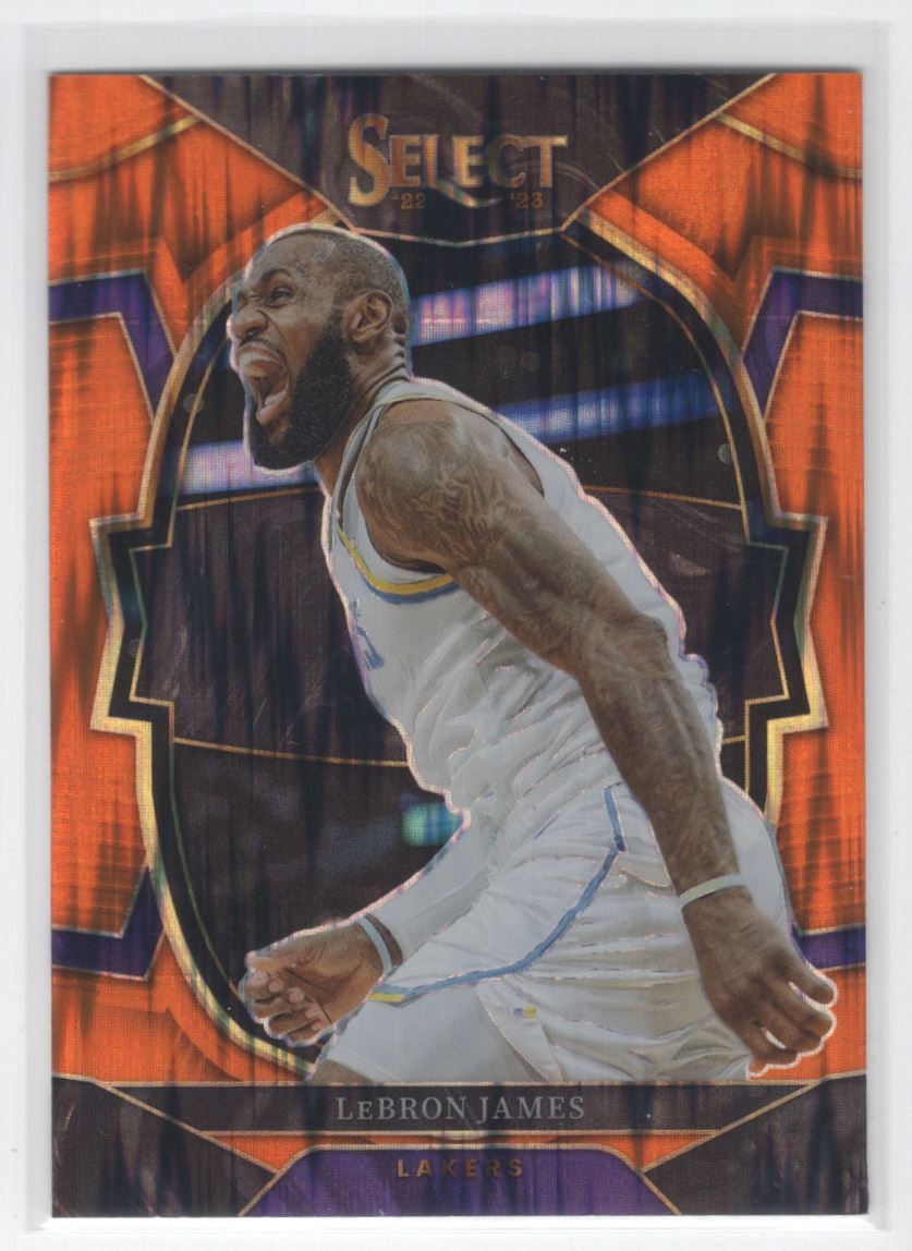 #26 2022-23 Select ORANGE FLASH ] LeBron James Los Angeles Lakers