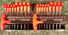 20pc SAE and METRIC T-HANDLE HEX KEY WRENCH TOOL w/ Mountable Metal Holder allen