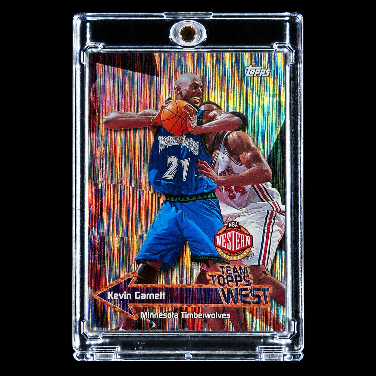 Kevin Garnett Team Topps REFRACTOR Topps 90's Minnesota Timberwolves