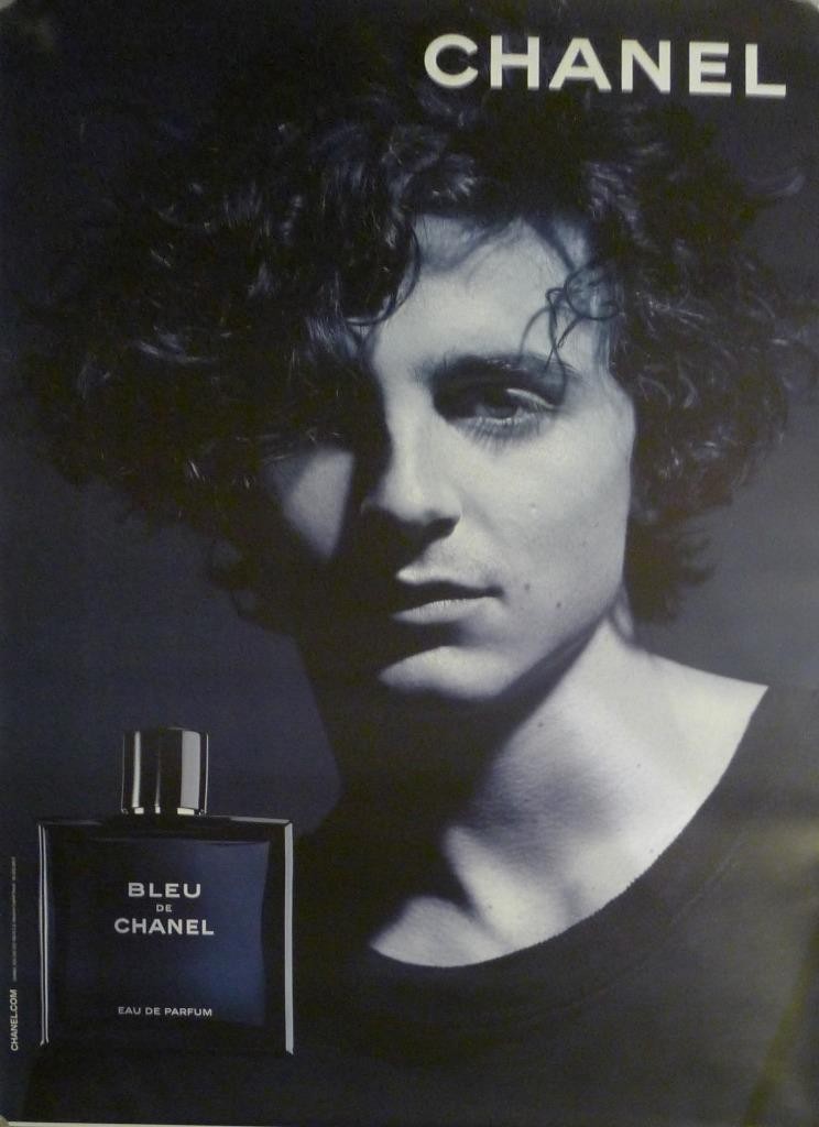 TIMOTHEE CHALAMET CHANEL PERFUME ADVERTISING FRENCH ROLLED