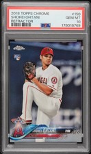2018 TOPPS CHROME REFRACTOR #150 SHOHEI OHTANI ROOKIE RC PSA 10
