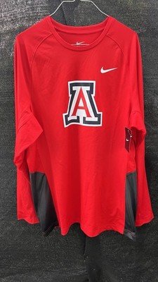 Mens Arizona Wildcats Nike Dri Fit  Long Sleeve T Shirt Sz L NCAA Team Student