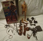 Vintage Marx Movable Figure Lot: 1Johnny West Cowboy with box and Accessories
