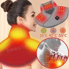 Neck And Shoulder Heat Pad USB Rechargeable Heated Neck Warmer for Pain Relief
