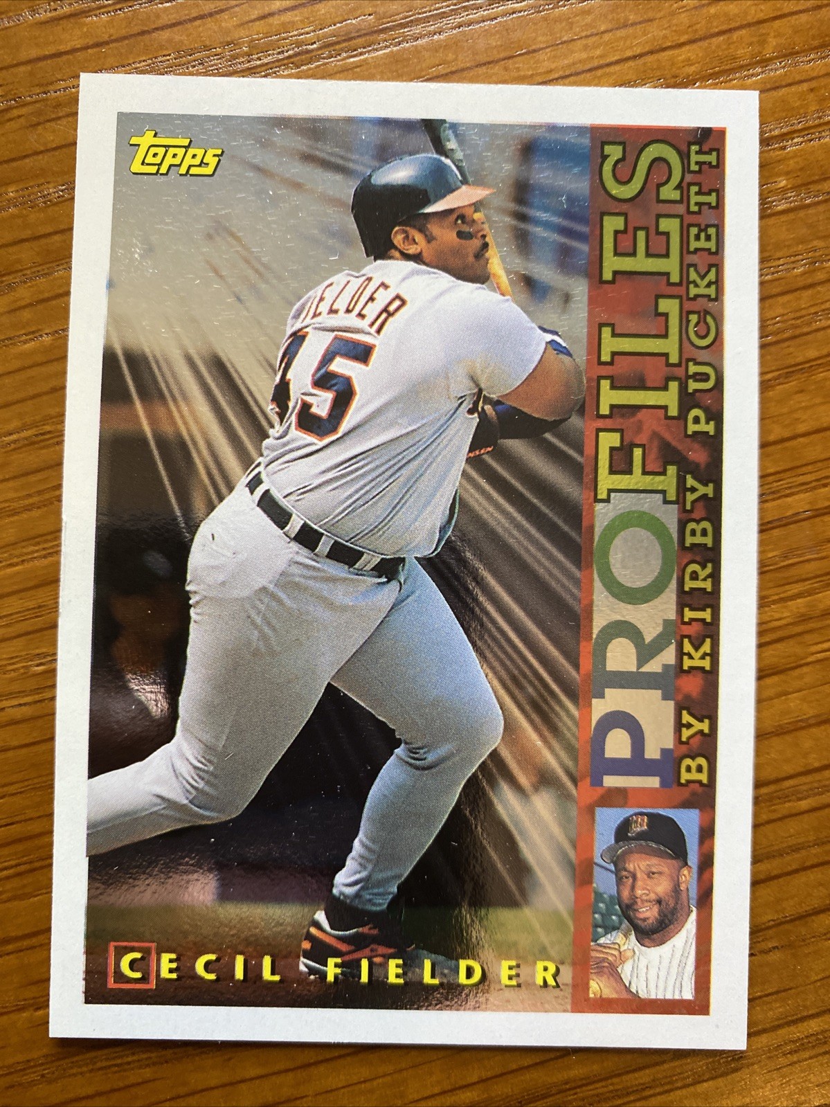 1996 Topps Profiles By Kirby Puckett  #AL-04 Cecil fielder Detroit Tigers C