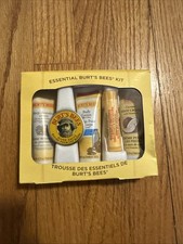 Burt s Bees Essential Kit Gift Set Hand Salve Lip Balm Body Lotion New Sealed