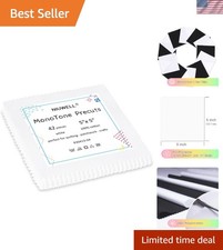 42 Pre-Cut 5  Cotton Fabric Squares in Elegant White   Quilting Essential Cha...