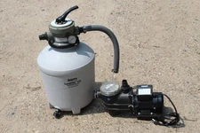 GAME SandPRO 75D Above Ground Pool Pump and Sand Filter System 72721 4711 USED