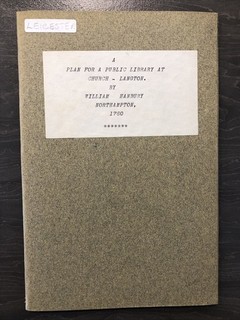 Langton Leicestershire Plan For A Public Library 1760 Vintage Booklet