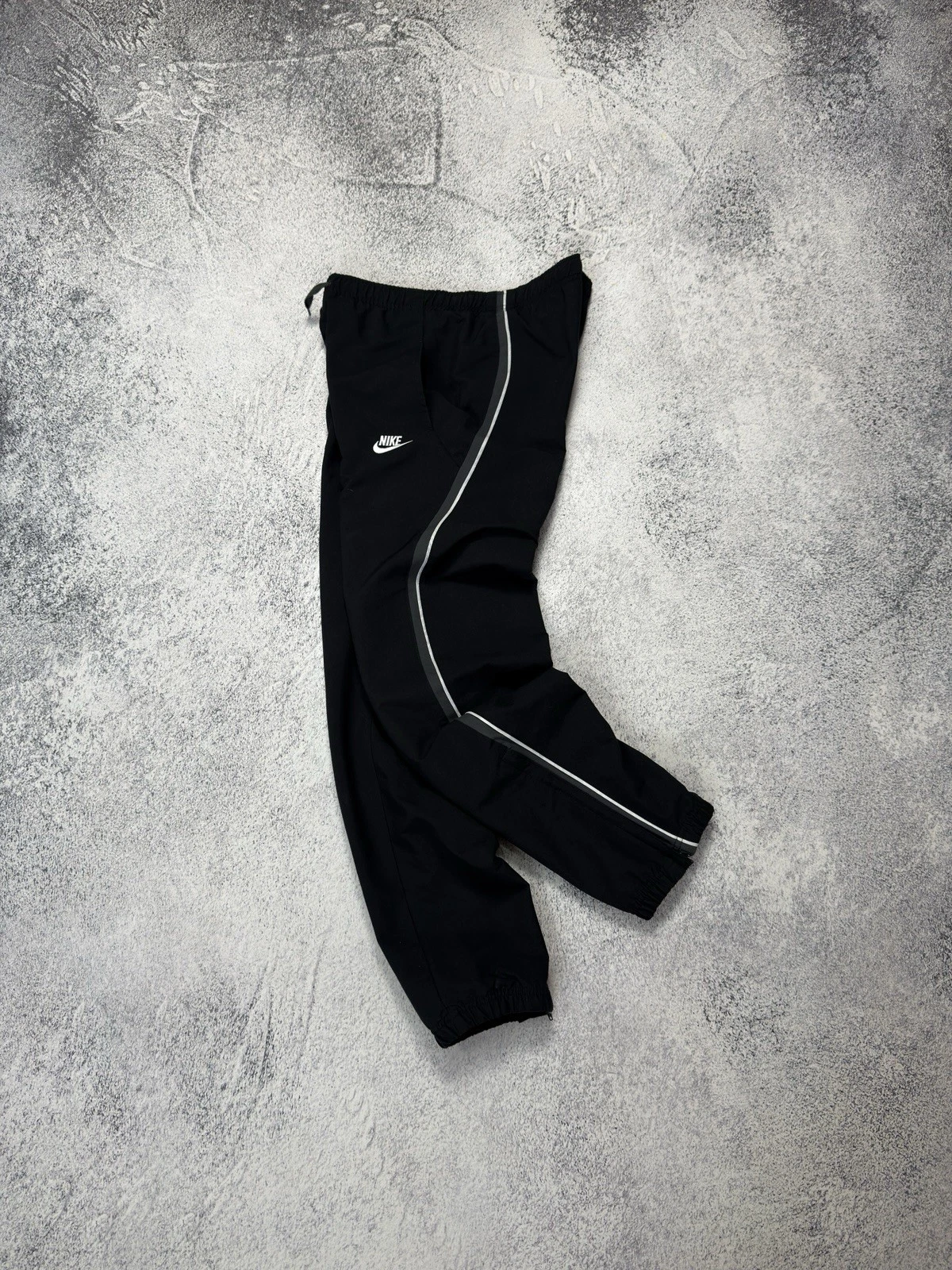 Vintage Nike Track Pants Y2K Baggy Drill Joggers Nylon Sweatpants Parachute