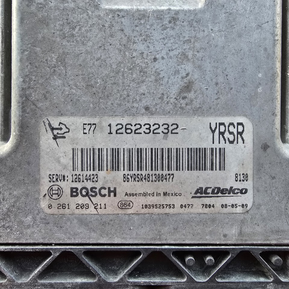 2008-2009 Cadillac Cts Engine Computer Ecu Pcm Ecm Pcu Oem E77 12623232 ...
