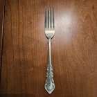 Georgian Rose Reed & Barton Sterling Silver 8 Inch Dinner Fork No Mono