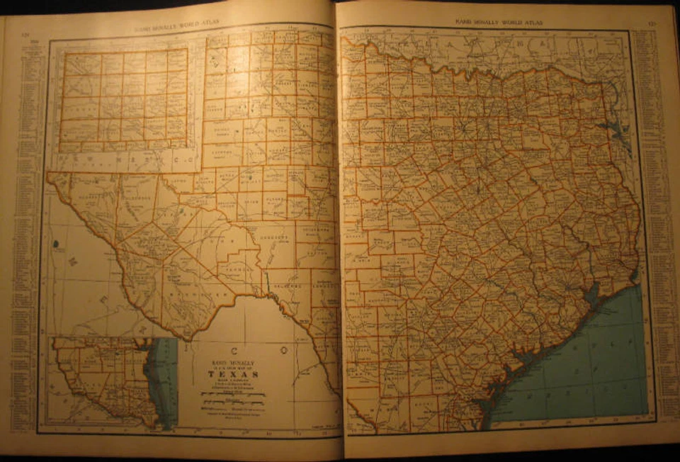 Estados Unidos, Atlas Mundial por Rand McNally, 1936 Foto 4 de 4