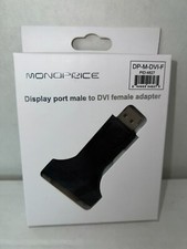 Monoprice Display Port Male to DVI Female Adapter DP-M-DVI-F 4827