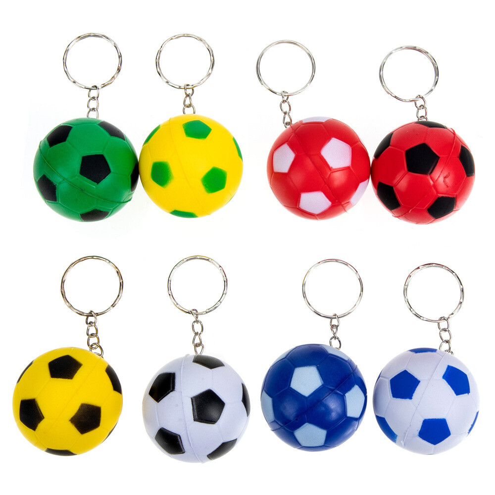 8 Pcs Soccer Keychains Car Key Pendant Bag Charms Keychain Purse Charms