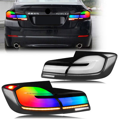 LED RGB G30 Tail Lights For BMW 5 Series F10 M5 2011-2016 Sequential Rear lamps