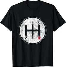 NEW LIMITED 5 Speed 12345R Manual Transmission Stick Driving Car Guy T-Shirt