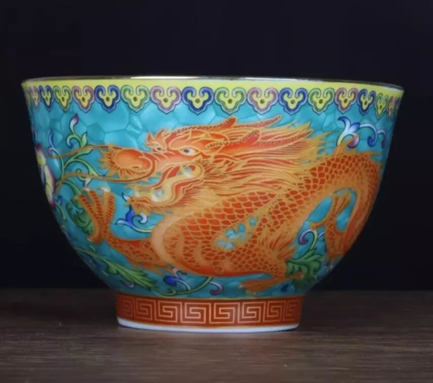 3" Chinese Qing Famille Rose Porcelain Green Glaze 12 Zodiac Animal