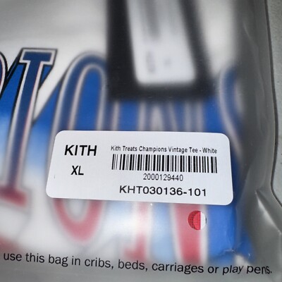 KITH Treats Champions Vintage Tee Sz XLarge With Rare Mystery Card