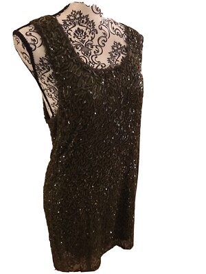 alice and olivia green sequin dress Dark Green Beaded Prom Dress 2025 Spaghetti Strap Formal Dress 20555 Green / US6 main image 1