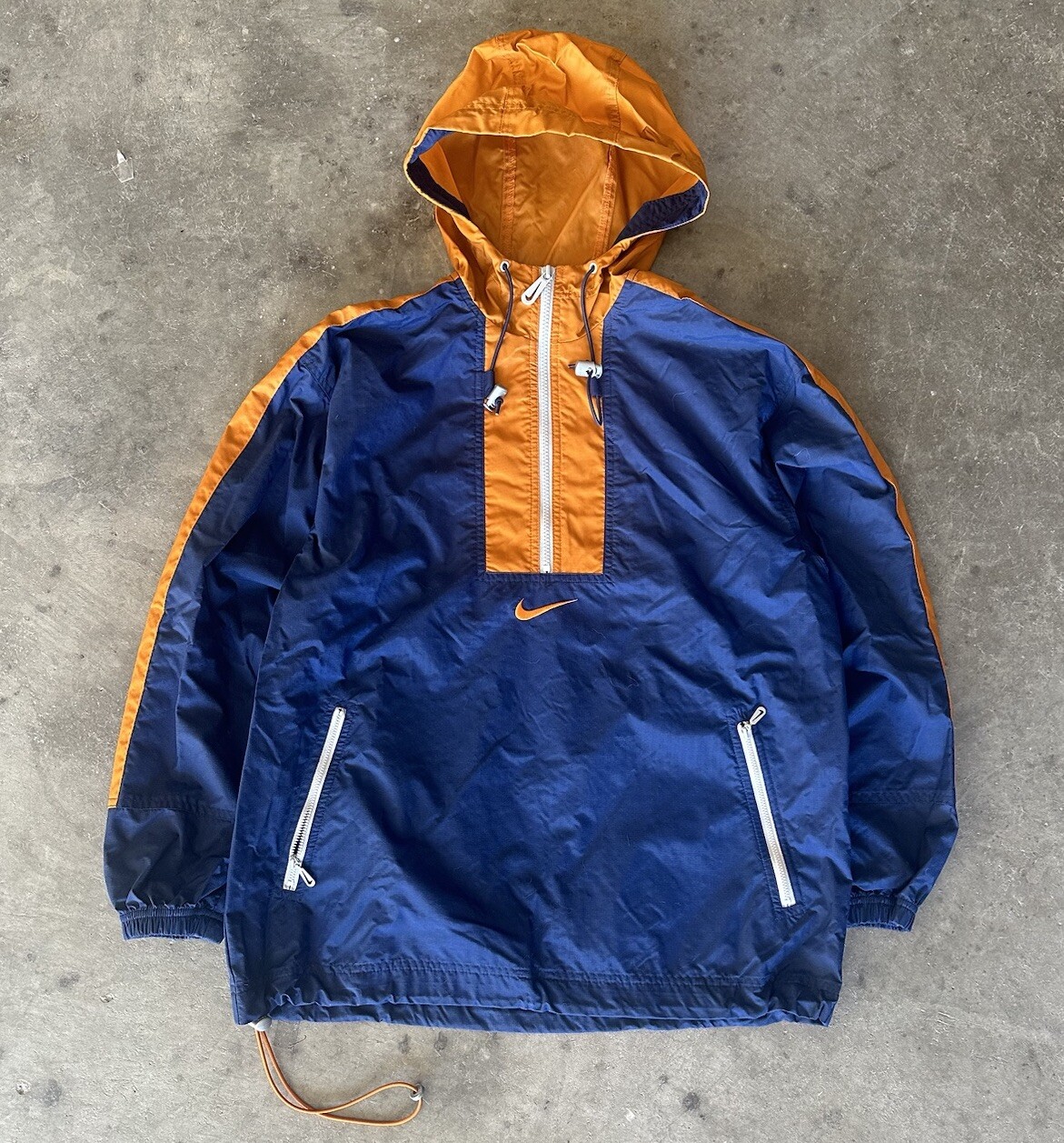 SACAI X NIKE Giacca a vento pullover con cappuccio Nike Air Center Swoosh vintage taglia media