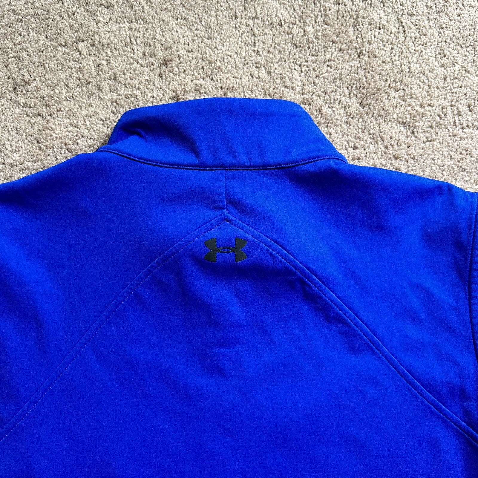 Under Armour Vest Men's Large Blue Sleeveless Golf Full Zip Yale New