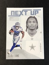 2020 Panini Playbook Football CeeDee Lamb Next Up Rookie Card RC #NU-7 Cowboys