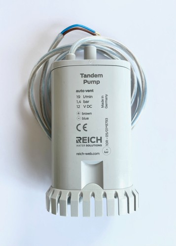 Wasserpumpe Tauchpumpe 19 L TWIN grau Tandem 1,4 bar Entlüftung 300f409-1 NEU