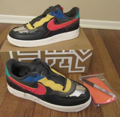 Nike Air Force 1 Low BHM Size 11.5 Dark Smoke Grey Track Red CT5534 001 New NIB