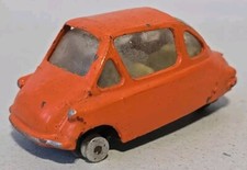 VINTAGE CORGI TOYS 233 HEINKEL BUBBLE ORANGE DIECAST MODEL CAR ORIGINAL UNBOXED