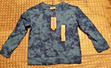 Cat  Jack Size Small Blue Tie Dye Long Sleeve Bright Blue Sweatshirt New