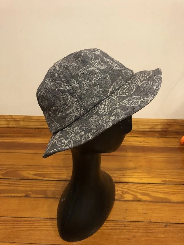 Roy Robson Men's Gray Summer Panama Hat Floral Size 57 - Image 3 of 4