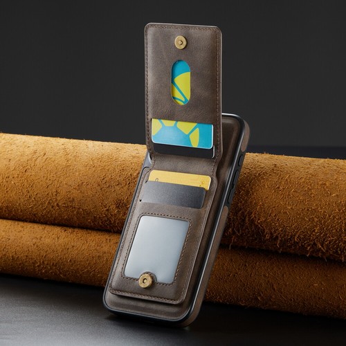 MagSafe Case For iPhone 12 13 14 15 16 with Magnetic Leather Wallet + Metal Ring - Zdjęcie 70 z 149