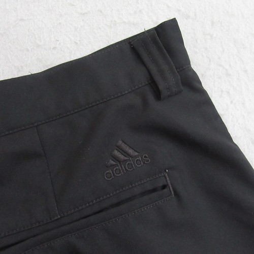 Adidas Mens Golf Shorts 38 x 9 Black Athletic Performance Pocket Pleated - Picture 4 of 10