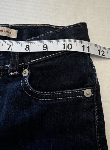 Kids Levi's 512 Slim Taper Blue Jeans 7 Reg Soft Flex Stretch Kidcore Blokecore - Picture 14 of 15