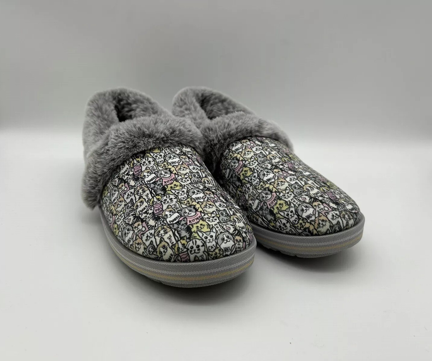 Skechers Bobs Too Cozy Slippers House Shoes Women's Ally Cats