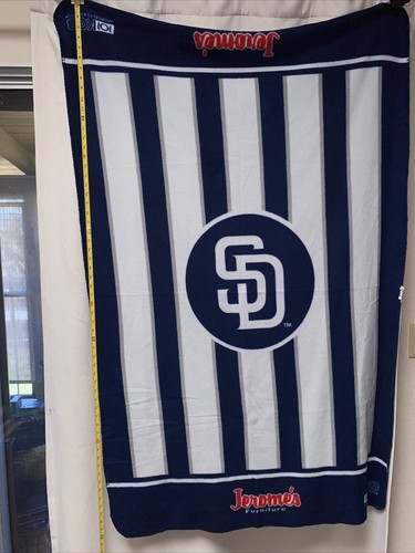 San Diego Padres giveaway blanket mid-2000s giveaway blanket blue colorway MLB - Imagen 6 de 8
